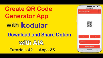 How to Create a QR Code Generator App in Kodular