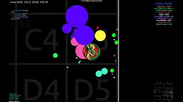 GAMEPLAY WITH MY BOT | POPSPLITS AND TRICKSPLITS | Agar Dual