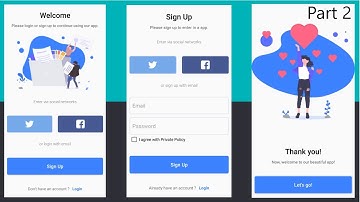 Android Login Screen UI Design | Part 2