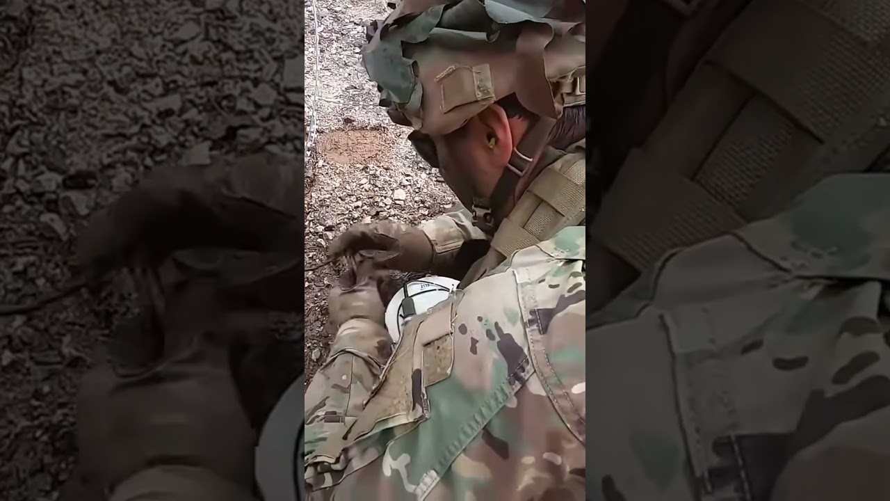 Barbed Wire Removal Military Exercise 