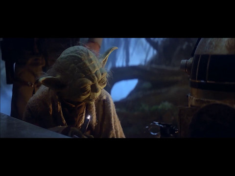 Yoda Hitting R2D2