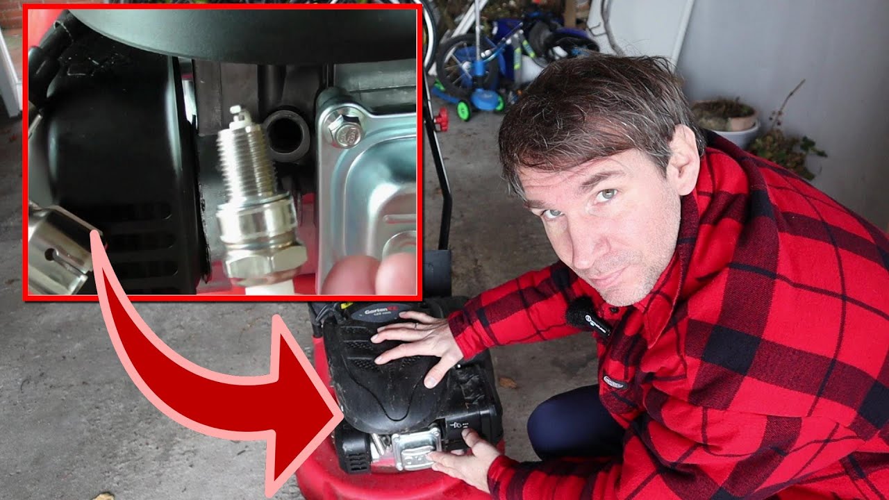 Rasenmäher Zündkerze ausbauen und wechseln Anleitung YouTube