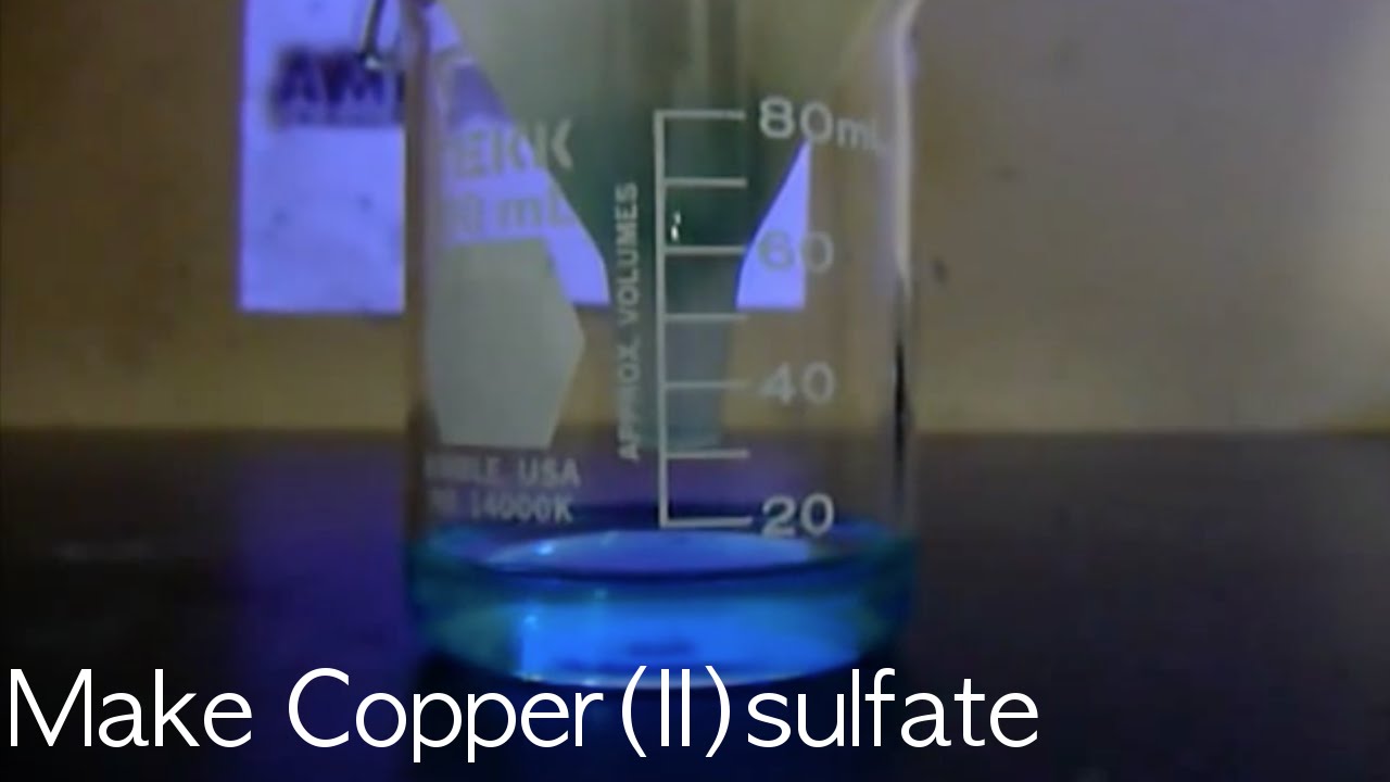 Make Copper II Sulfate YouTube