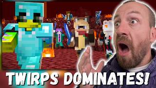 TWIRPS DOMINATES!!! Twirps I Joined My Girlfriend's Minecraft SMP (again) REACTION!!!