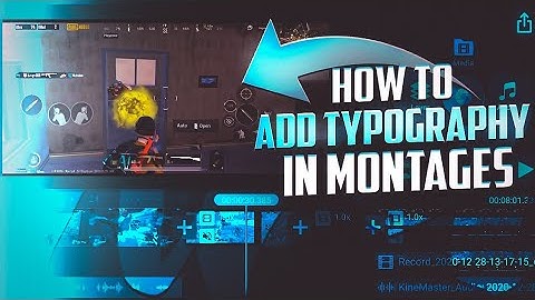 How to add typography in Montages on android! alightmotion Tutorial!777
