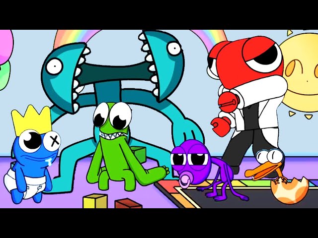 Rainbow Friends Swap Colors and Powers! Origin Story Animation by GameToons  