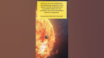 Why does Mercury have such a large iron core compared to Earth?