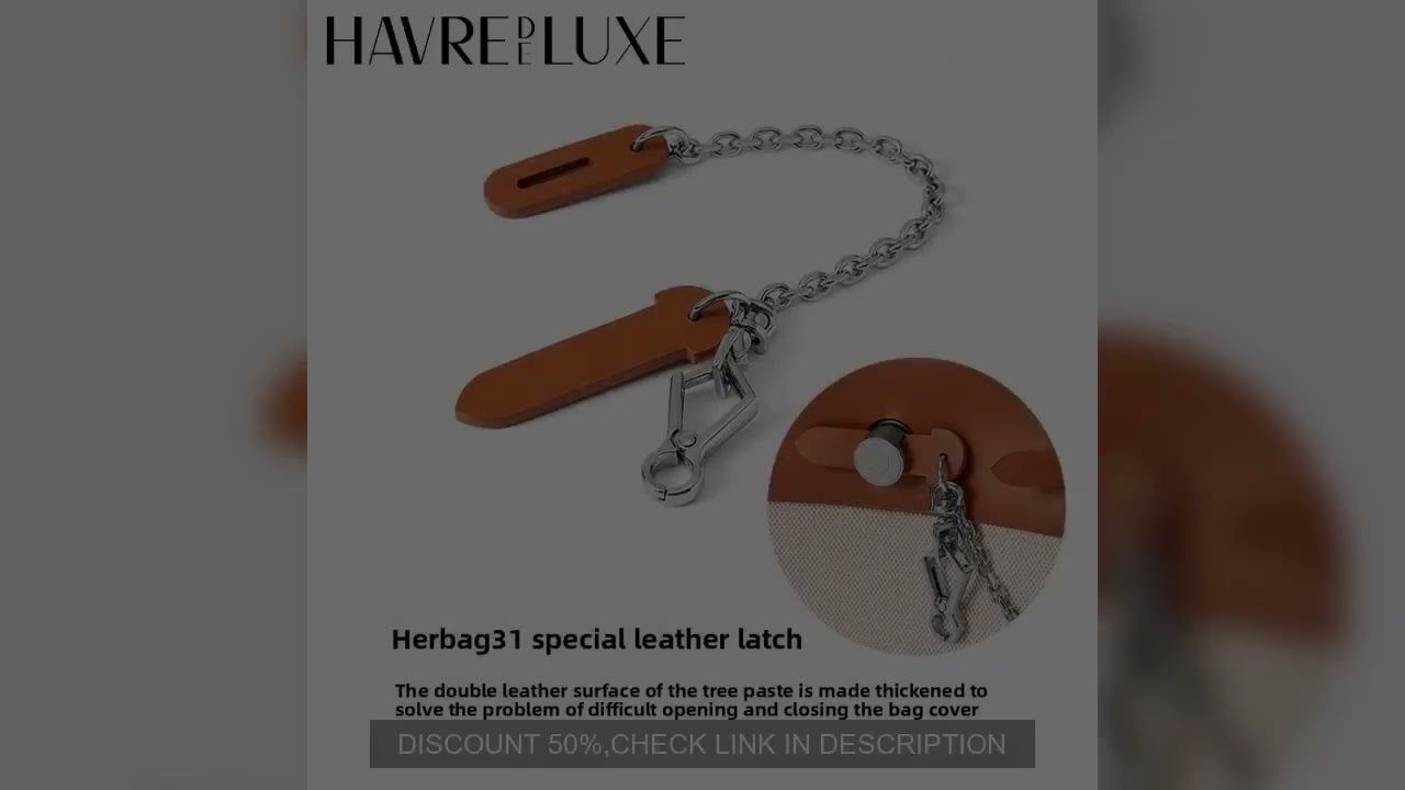 Leather Pin For Herbag 31 Women Bag Leather Pin Cap Lock Chain Tree Paste Leather Anti Wear Sheet Ba