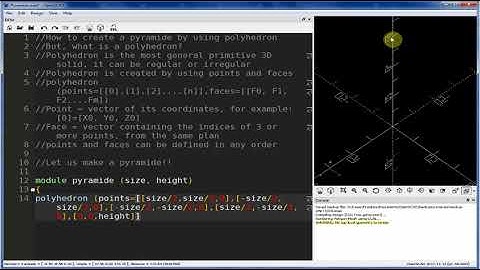 OpenSCAD tutorial: Pyramide