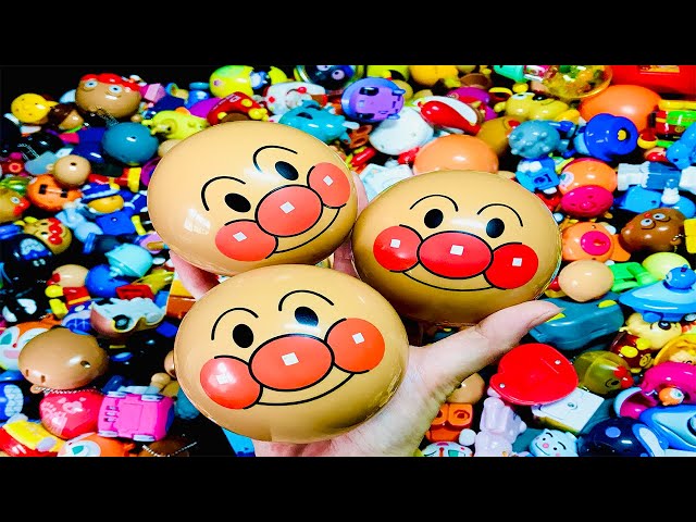 【アンパンマンフェイスカプセル】の中身は⁈アンパンマン おもちゃ【ASMR】バイキンマン☆アンパンマンレゴ☆大量おもちゃ