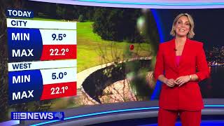 Nine News Sydney - Weather check 3 8 2026