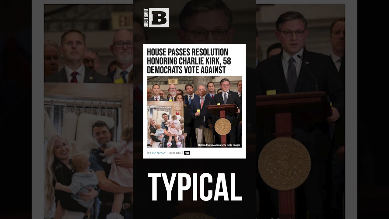 Typical 58 House Dems Vote AGAINST Honoring Martyr Charlie Kirk