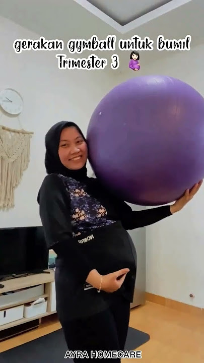 Bumil 9 Bulan - Jago mainin bola #hamil #bumil #ibuhamil #pregnant #pregnancy #babybump