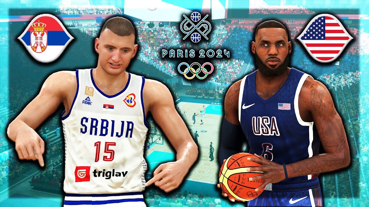 SRBIJA vs. USA - Semi-final Olympics Paris 2024 - NBA 2K24