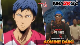 Kuroko on NBA 2K24! NEW Aomine Build is the BEST BUILD in the GAME!