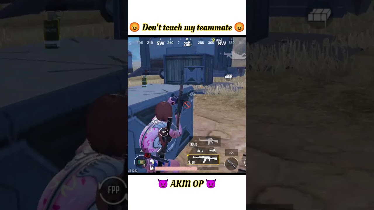 😡 Teammate Revenge 😈 AKM OP 1v2 Fight 