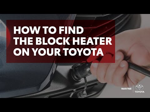 Tips For Your Toyota: How to Find the Block Heater