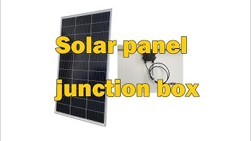The solar panel junction box is very important in the composition of solar panels.