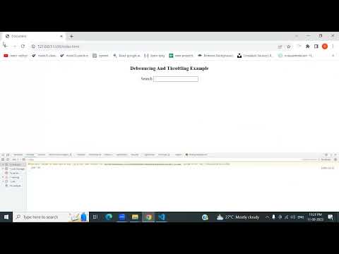 Debouncing and Throttling - Simplest Example