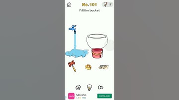 Brain out level 101 Gameplay , Fill the bucket