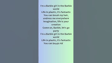 Thumbnail of Barbie Girl Lyrics  - Aqua - song