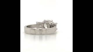 Avianti Clic Three Stone Cushion Diamond Ring