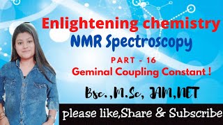 Understand Geminal Coupling Constant / factors affecting geminal Coupling Constant / Chem Sphere