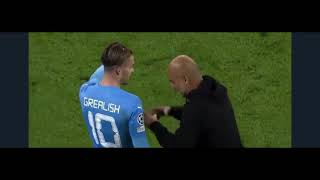 Guardiola Angry At Jack Grealish during the Man City-Leipzig match #
