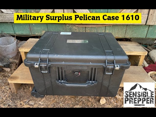 New Military Surplus Pelican Model 1610 Case Review - YouTube