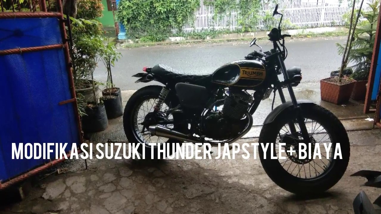 Suzuki Thunder 125 Modifikasi Japstyle Biaya Youtube