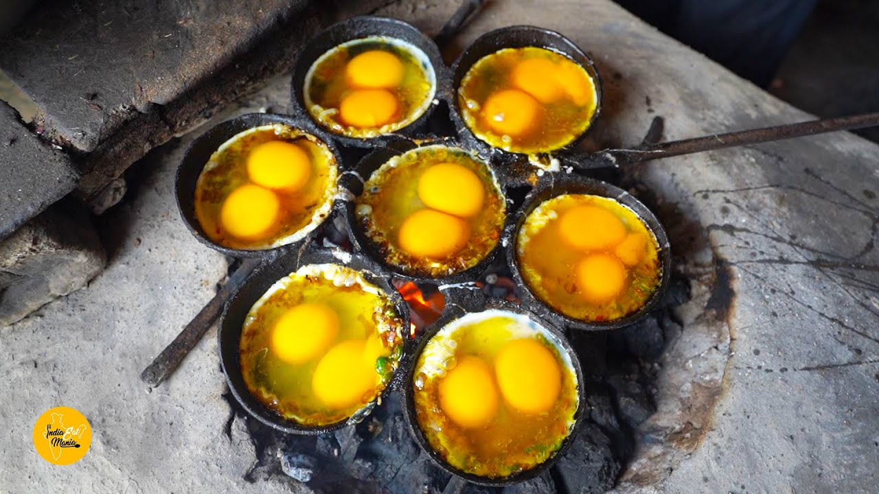 Most Amazing Duck 14 Eggs Poach Making In Patna Rs. 40/- Only l Bihar Street Food | INDIA EAT MANIA