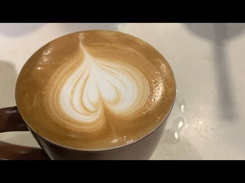 Latte art at McCafe Ahmedabad McDonald India coffee Making Barista skill