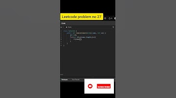 Remove element - 27 #leetcode #java #shorts