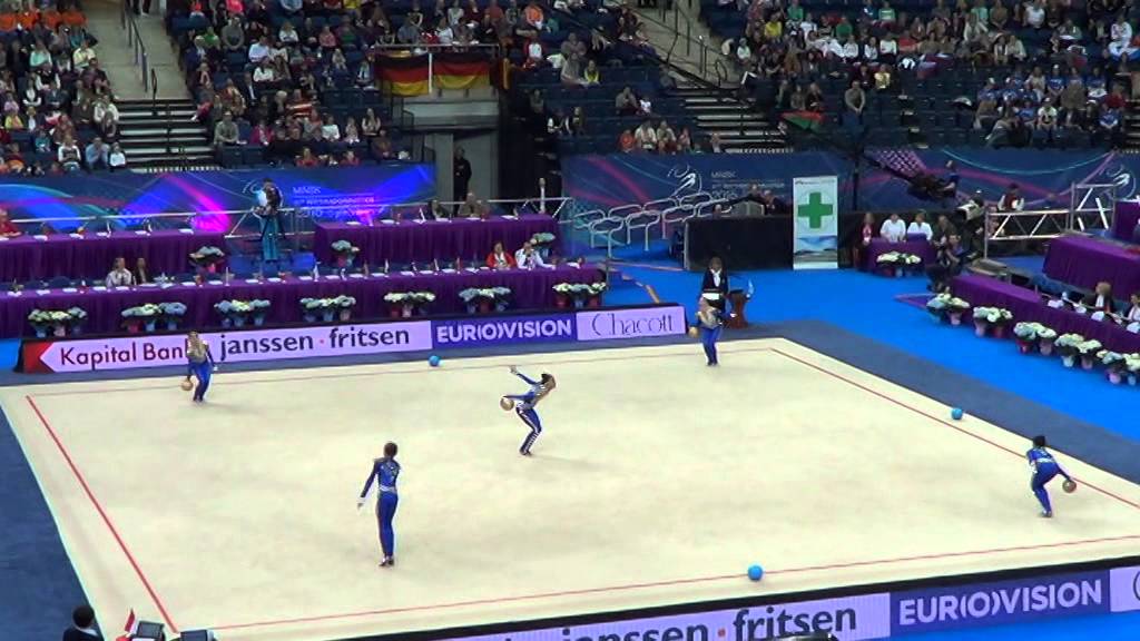 Юниорская сборная Азербайджана по худ. гимнастике. EC 2015, Minsk. Michael Jackson-Smooth Criminal