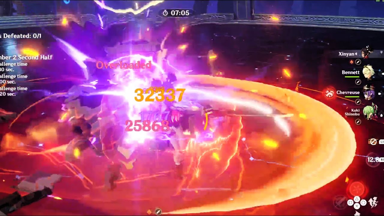 C6 Pyro Xinyan Overload [4.5 Spiral Abyss | 2nd Half] - YouTube