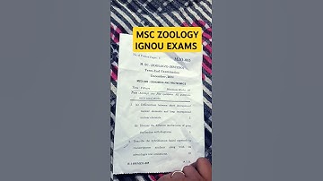 MSC ZOOLOGY IGNOU EXAMS MZO-005 ,17 DEC 2024