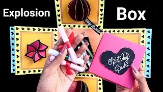 Birthday explosion box ideas | Craft with us |