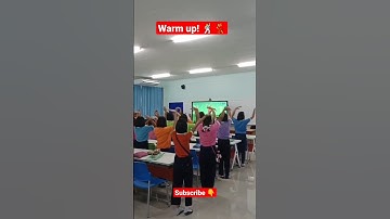 Warm up! 🕺💃 #english #classroom #shorts