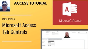 How to create tab controls, image controls and add a lookup control in Microsoft Access.