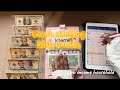 Cash stuffing side hustle income into sinking funds and challenges #cashenvelopemethod 