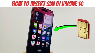iPhone 16 How To Insert SIM