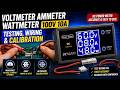 Voltmeter Ammeter Wattmeter 100V 10A Review: Connection &amp; Calibration