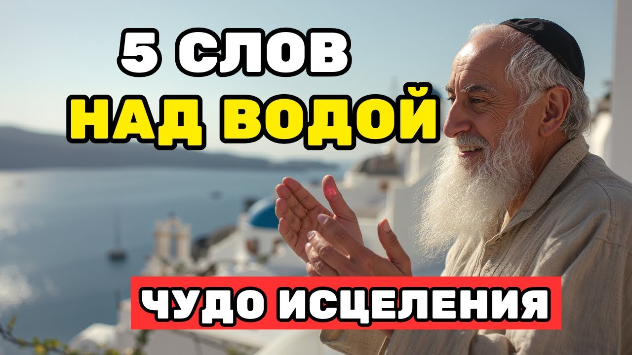 СКАЖИ эти простые 5 СЛОВ НАД ВОДОЙ И ПОЧУВСТВУЙ ЧУДО ИСЦЕЛЕНИЯ! ЕВРЕЙСКИЕ УЧЕНИЯ