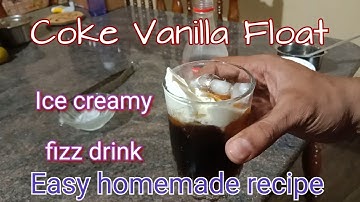 How to make a Coke Vanilla Float | Easy 3 ingredient recipe| #cocacola  #homecooking