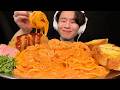 【ASMR】海老トマトクリームパスタ&丸ごとトンカツ‼️【咀嚼音/mukbang/Eating Sounds】