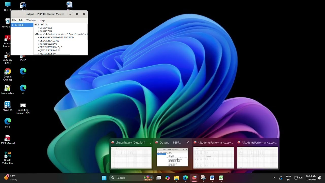 Identifying Categorical &  Numerical data & Scale of Measurement on PSPP
