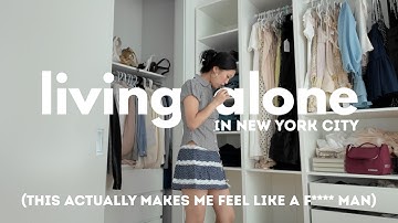 living alone vlog in NYC  🚕 cafe hopping, trying on new clothes, running errands