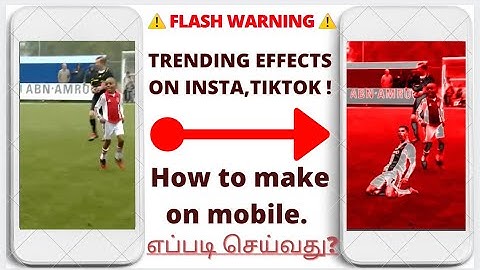 Make flash warning effect in 3 mins on mobile | Android and IOS | trending flash warning effect