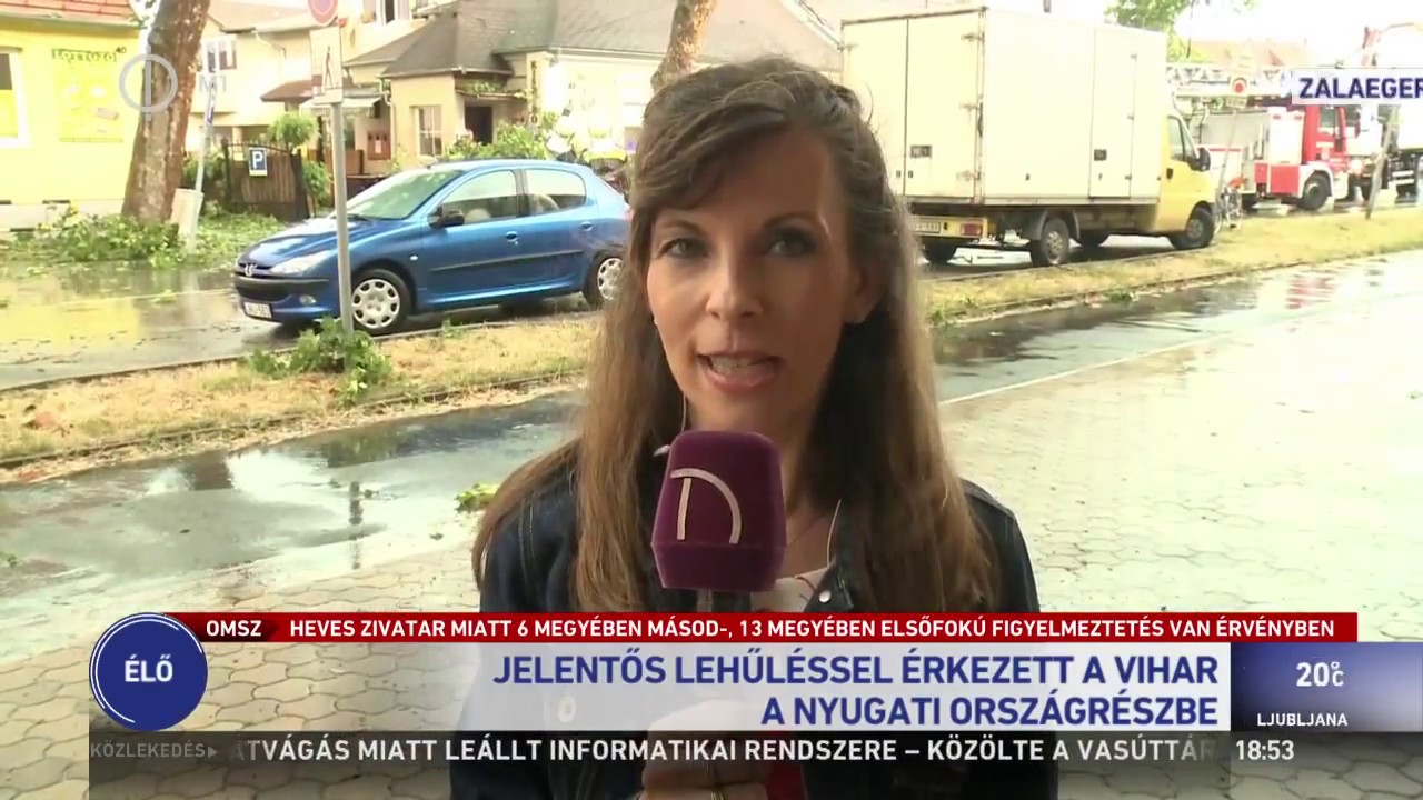 Jelentős lehűléssel érkezett a vihar a nyugati országrészbe – M1 Ma este 2017-06-28