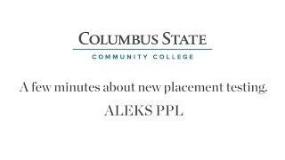 A Few Minutes With ALEKS PPL